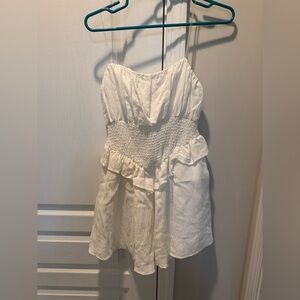 DO+BE White Strapless Romper